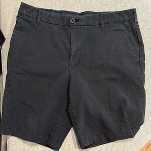 Izod Black Flat Front Shorts Versatile Summer Essential